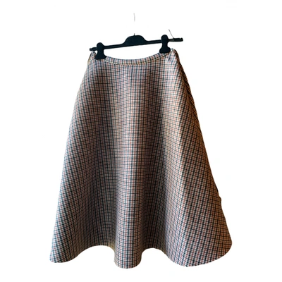 Pre-owned N°21 Wool Mid-length Skirt In Multicolour