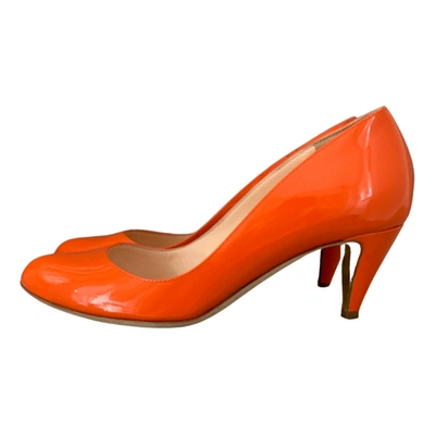 Pre-owned Rupert Sanderson Leather Heels In Orange