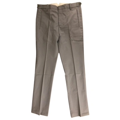 Pre-owned Sandro Trousers In Grey