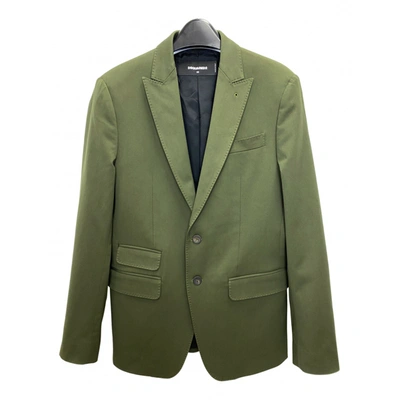 Pre-owned Dsquared2 Wool Jacket In Khaki