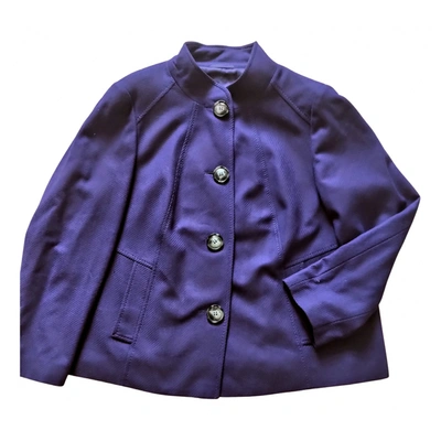 Pre-owned Gerry Weber Wool Jacket In Purple
