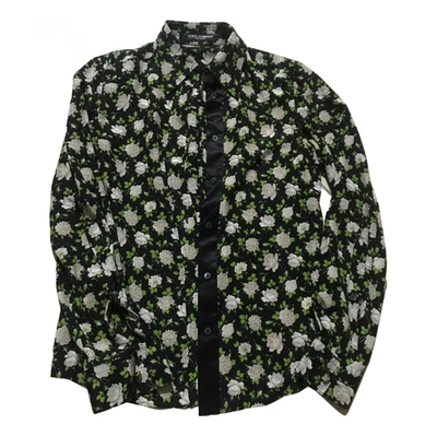 Pre-owned Dolce & Gabbana Silk Shirt In Green