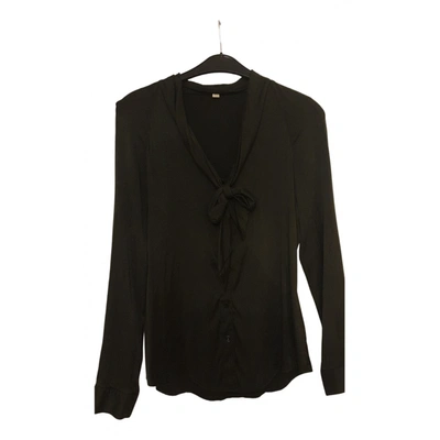 Pre-owned Burberry Silk Shirt In Black