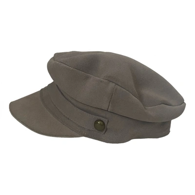 Pre-owned Lack Of Colour Leather Cap In Grey