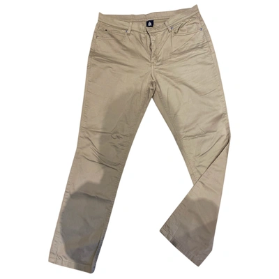 Pre-owned Marina Yachting Straight Pants In Beige