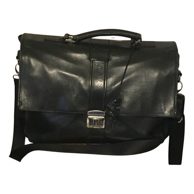 Pre-owned The Bridge Leather Bag In Black