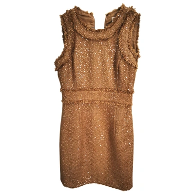 Pre-owned Michael Kors Mid-length Dress In Gold
