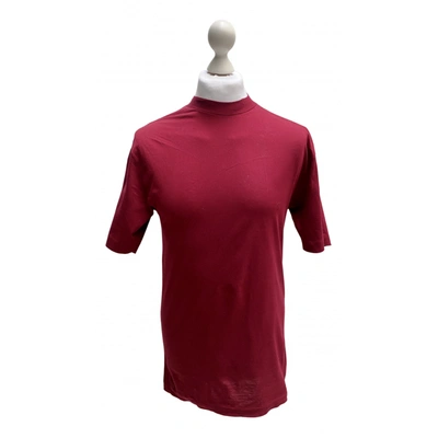Pre-owned Valentino T-shirt In Burgundy