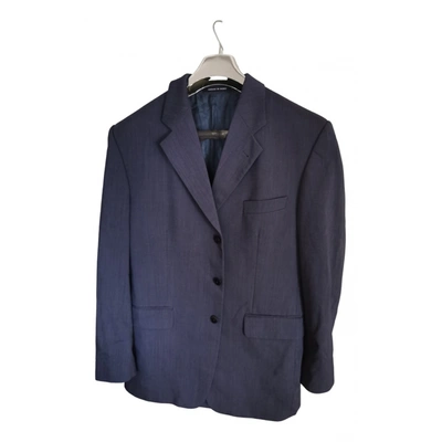 Pre-owned Saint Laurent Wool Vest In Blue