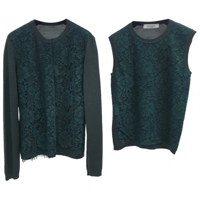 Pre-owned Valentino Wool Knitwear In Green