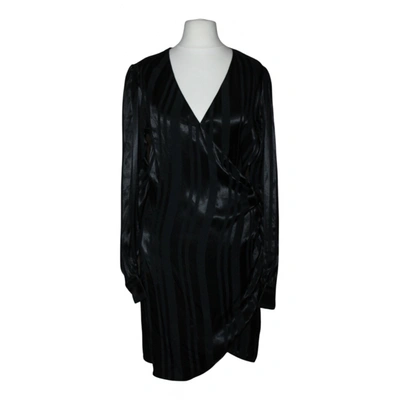 Pre-owned Anine Bing Mini Dress In Black