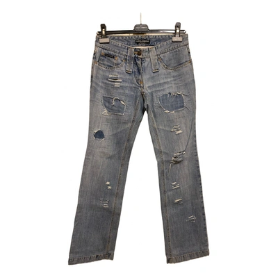 Pre-owned Dolce & Gabbana Bootcut Jeans In Blue