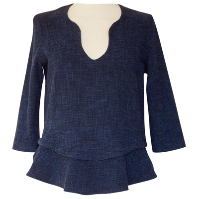 Pre-owned Ba&sh Fall Winter 2019 Blouse In Navy