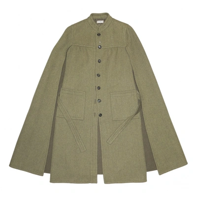 Pre-owned Givenchy Wool Coat In Khaki