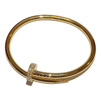 Pre-owned Cartier Juste Un Clou Yellow Gold Bracelet