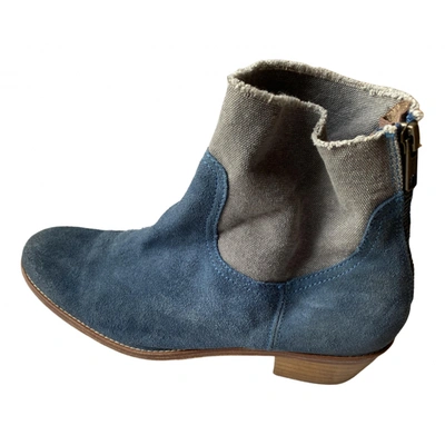 Pre-owned Zadig & Voltaire Ankle Boots In Blue
