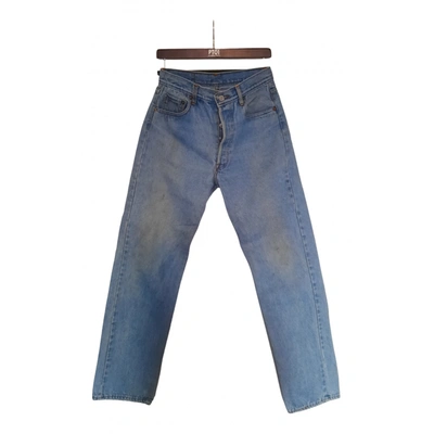 Pre-owned Levi's Straight Pants In Blue