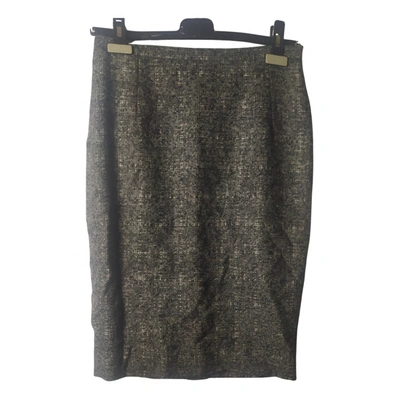 Pre-owned Dolce & Gabbana Wool Mini Skirt In Grey