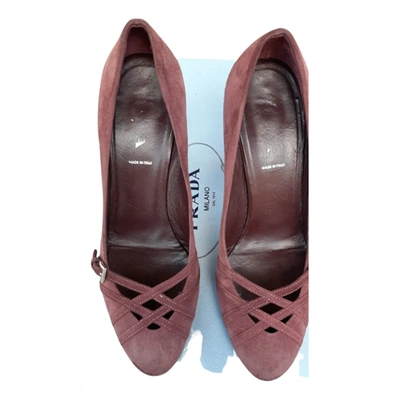 Pre-owned Prada Heels In Pink