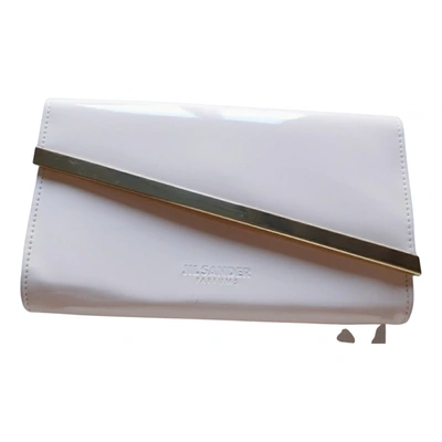 Pre-owned Jil Sander Patent Leather Clutch Bag In Pink