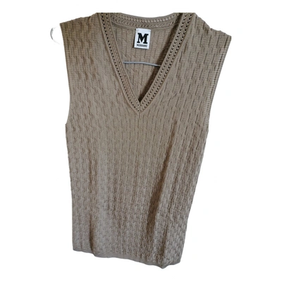 Pre-owned M Missoni T-shirt In Beige