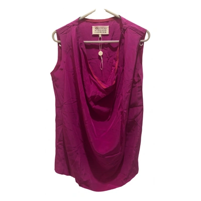 Pre-owned Maison Margiela Silk Vest In Purple