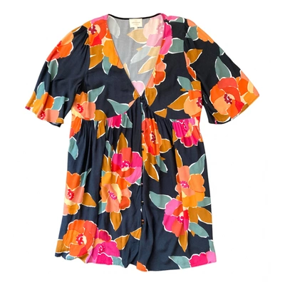 Pre-owned Sézane Spring Summer 2020 Mini Dress In Multicolour