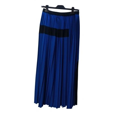 Pre-owned Stefanel Maxi Skirt In Blue
