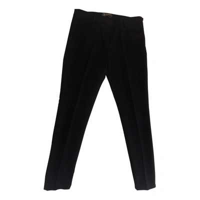 Pre-owned Camomilla Straight Pants In Black