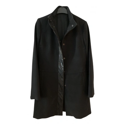 Pre-owned Stefanel Coat In Black