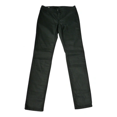 Pre-owned Max Mara Slim Jeans In Black