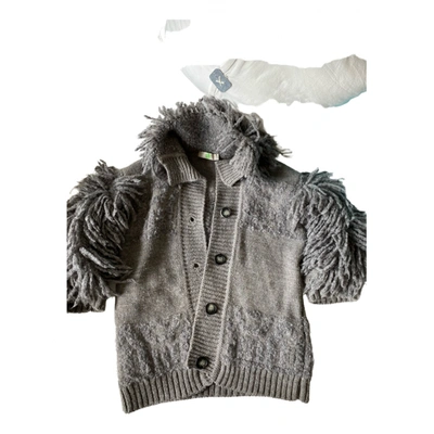 Pre-owned Stella Mccartney Wool Cardigan In Grey