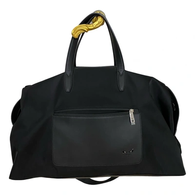 Pre-owned Fendi Cloth Travel Bag In Black