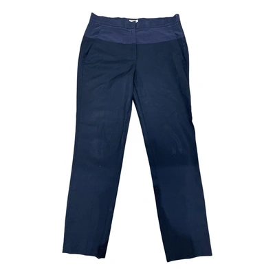 Pre-owned Brunello Cucinelli Wool Straight Pants In Blue