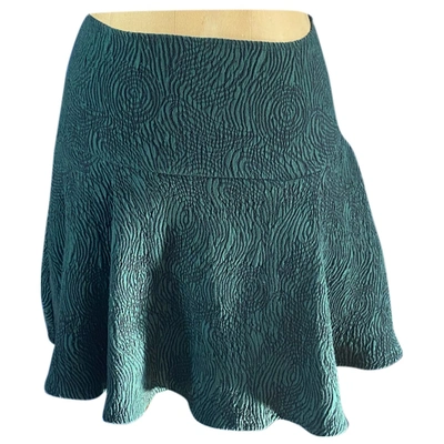 Pre-owned Opening Ceremony Mini Skirt In Green