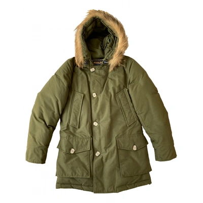Pre-owned Woolrich Parka In Green