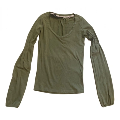 Pre-owned Guess Blouse In Green