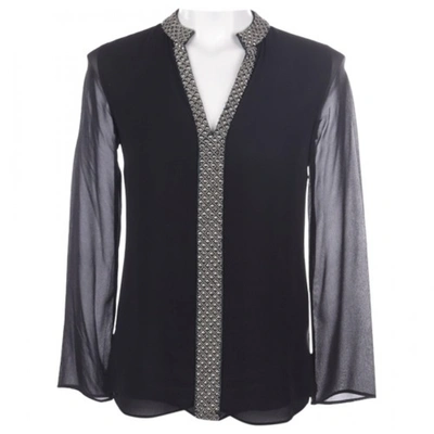Pre-owned Tory Burch Silk Blouse In Black