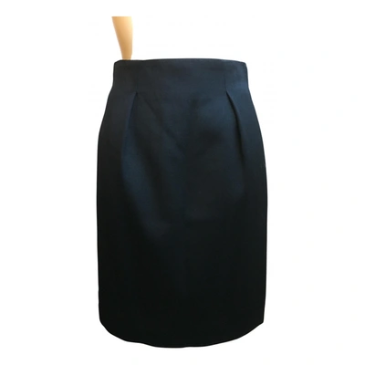 Pre-owned Celine Wool Skirt In Black