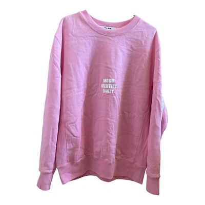 Pre-owned Msgm Knitwear In Pink