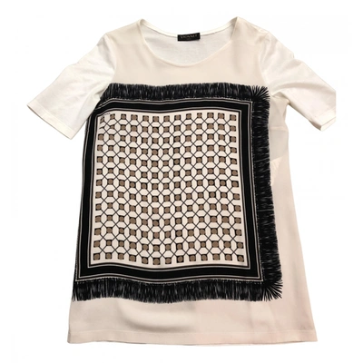 Pre-owned Vionnet Silk T-shirt In White