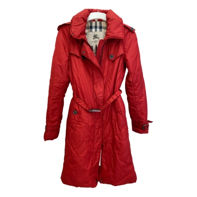 Pre-owned Burberry Dufflecoat In Red