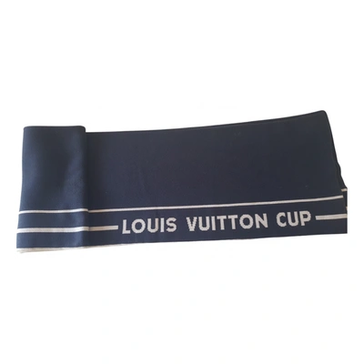 Pre-owned Louis Vuitton Scarf In Navy