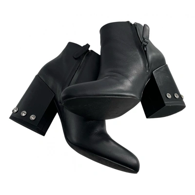 Pre-owned Senso Leather Ankle Boots In Black