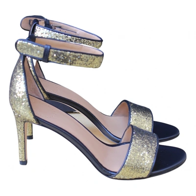 Pre-owned Marc By Marc Jacobs Glitter Sandals In Gold