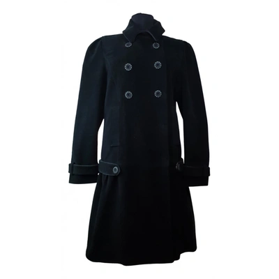 Pre-owned Kenzo Coat In Black