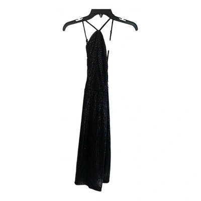 Pre-owned Adrianna Papell Maxi Dress In Black
