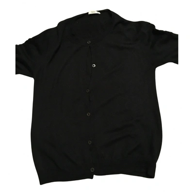 Pre-owned Prada Cashmere Jersey Top In Black