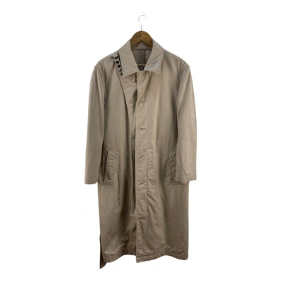 Pre-owned Fendi Coat In Beige