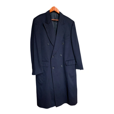 Pre-owned Ermenegildo Zegna Wool Coat In Navy